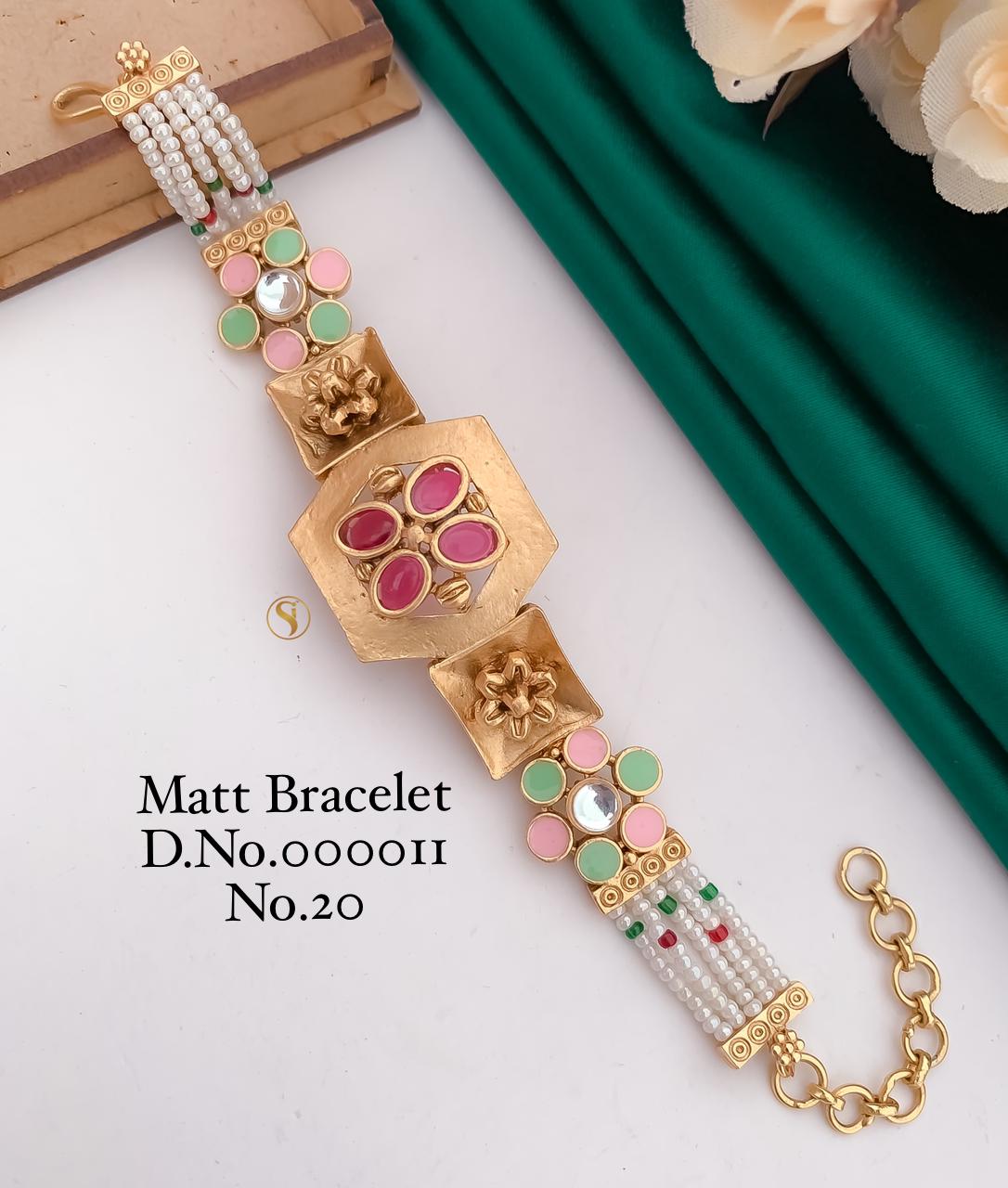 Matte Pearl Fancy Designer Bracelets 2 Wholesale Manufacturers

